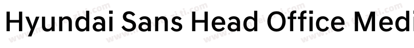 Hyundai Sans Head Office Medium字体转换